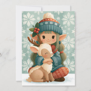 Custom festive and cute Christmas Greeting Card