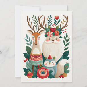 Custom festive and cute Christmas Greeting Card