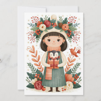 Custom festive and cute Christmas Greeting Card