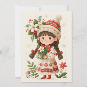 Custom festive and cute Christmas Greeting Card