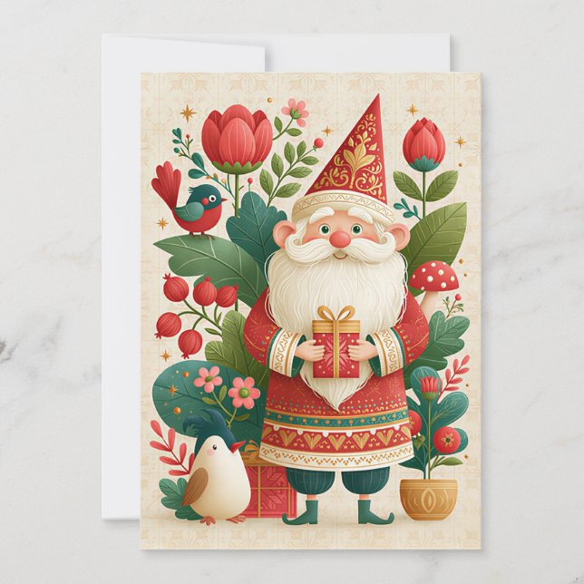 Custom festive and cute Christmas Greeting Card (Front)