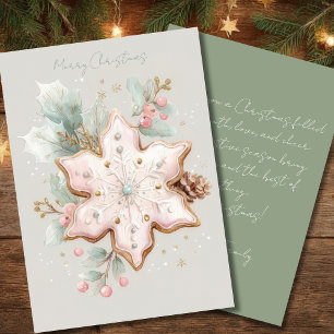 Custom Festive and elegant Christmas Greeting Card