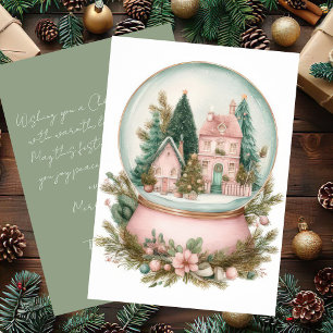 Custom Festive and elegant Christmas Greeting Card