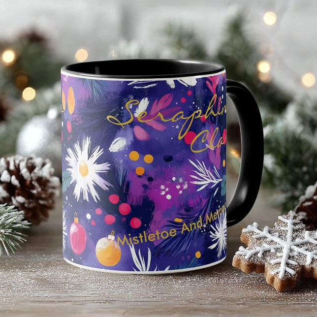 Custom Festive Boho Chic Mug with Winter Design (Creator Uploaded)
