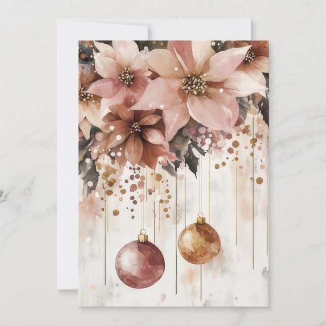 Custom festive Christmas Greeting Card (Front)