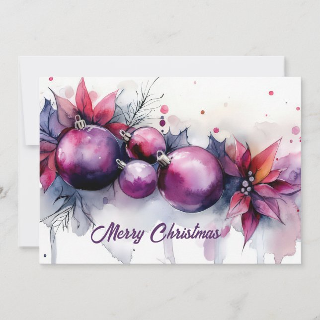 Custom festive Christmas Greeting Card (Front)
