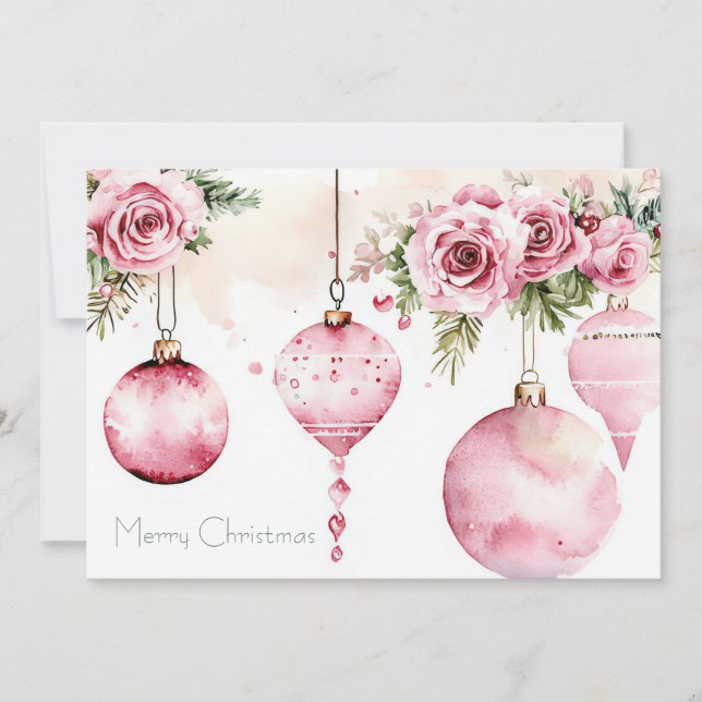 Custom festive Christmas Greeting Card (Front)