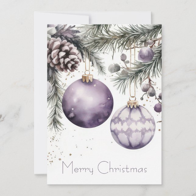 Custom festive Christmas Greeting Card (Front)