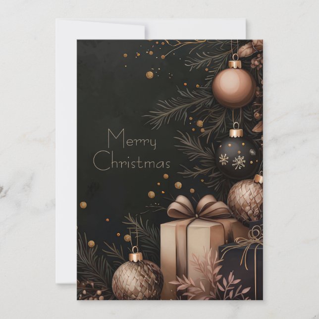 Custom festive Christmas Greeting Card (Front)