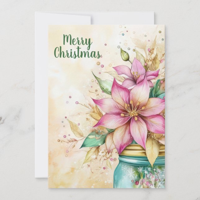 Custom festive Christmas Greeting Card (Front)