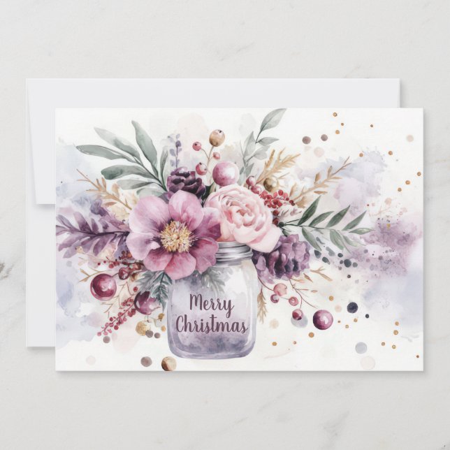 Custom festive Christmas Greeting Card (Front)