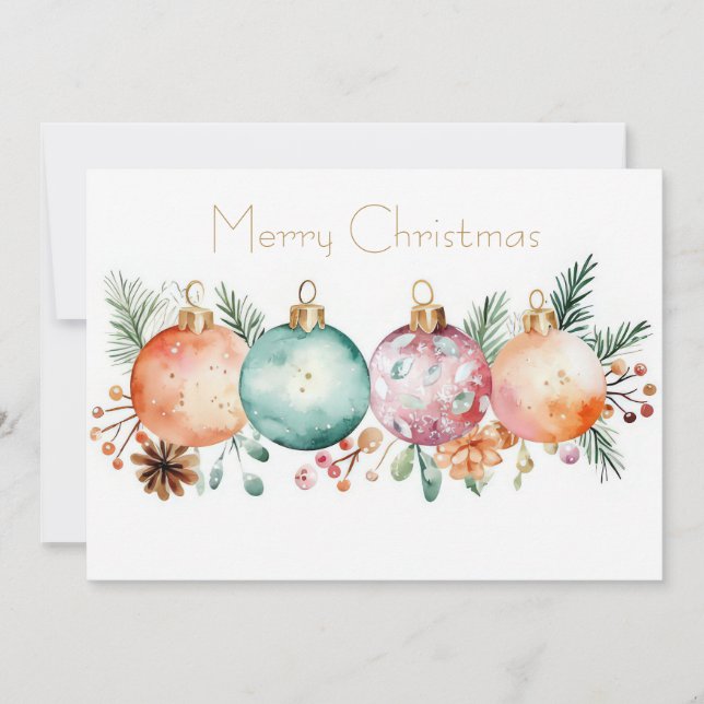 Custom festive Christmas Greeting Card (Front)