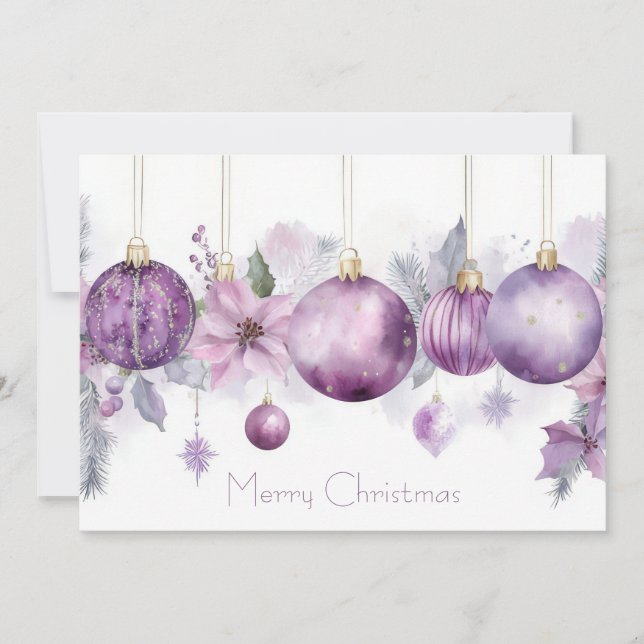 Custom festive Christmas Greeting Card (Front)