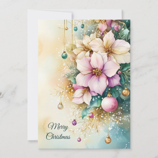 Custom festive Christmas Greeting Card (Front)
