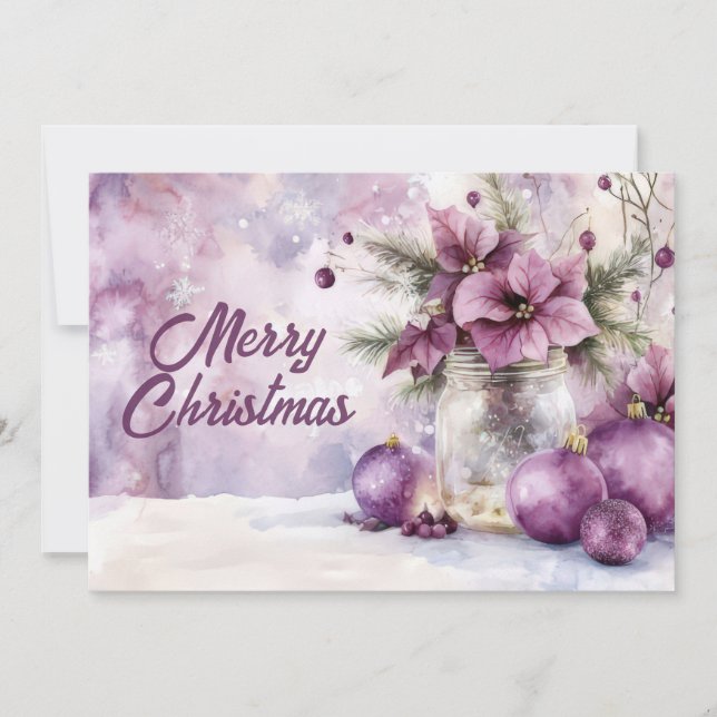 Custom festive Christmas Greeting Card (Front)