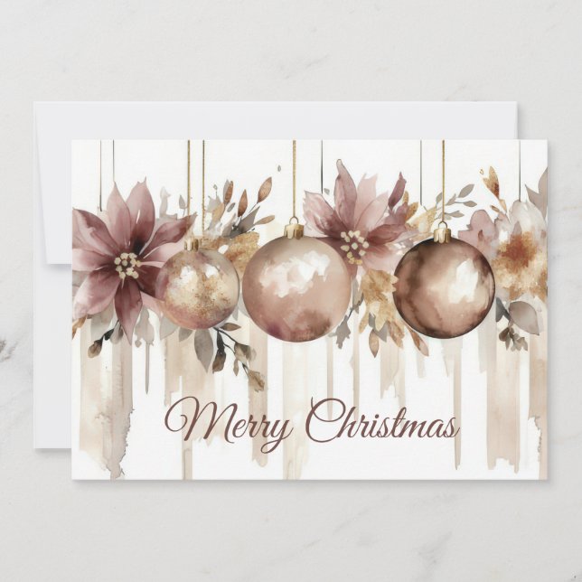 Custom festive Christmas Greeting Card (Front)