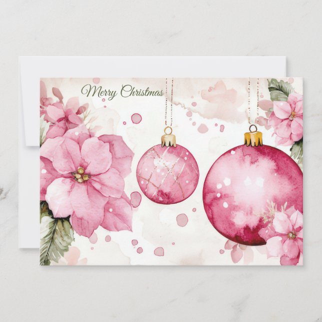 Custom festive Christmas Greeting Card (Front)