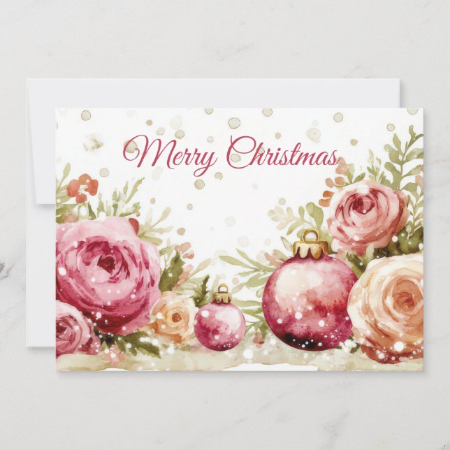 Custom festive Christmas Greeting Card (Front)
