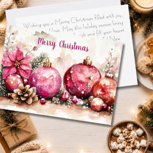 Custom festive Christmas Greeting Card