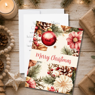 Custom festive Christmas Greeting Card
