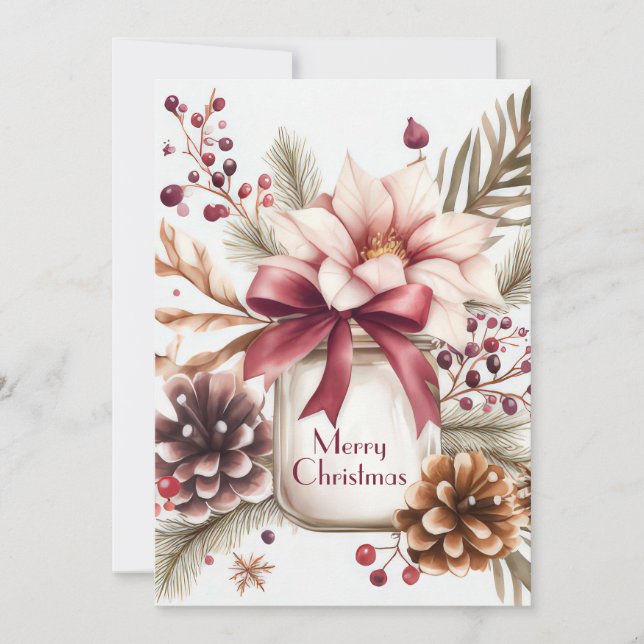 Custom festive Christmas Greeting Card (Front)