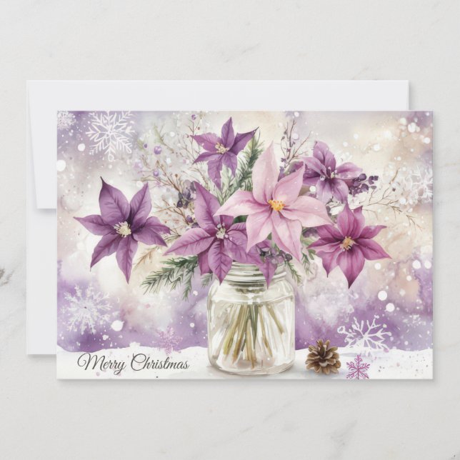 Custom festive Christmas Greeting Card (Front)