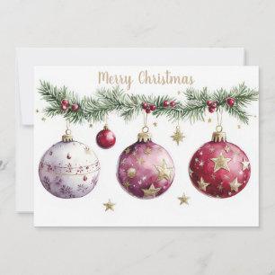 Custom festive Christmas Greeting Card