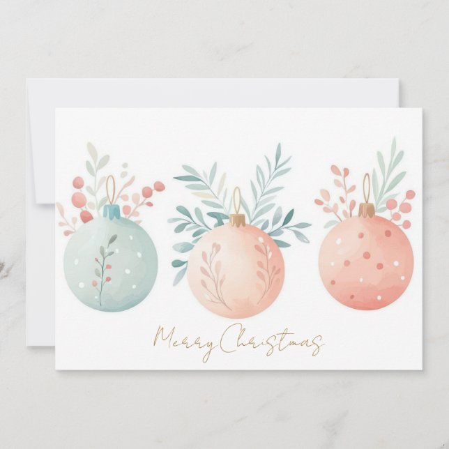 Custom festive Christmas Greeting Card (Front)
