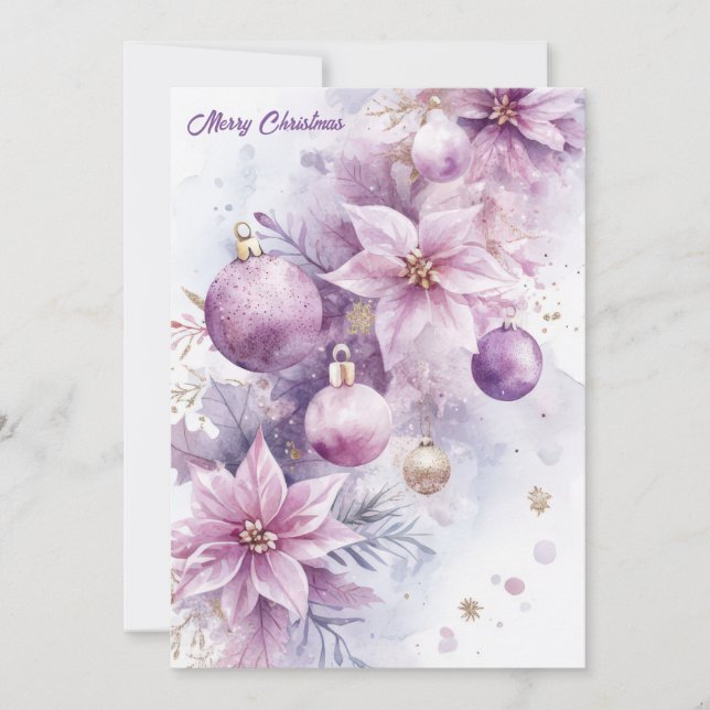 Custom festive Christmas Greeting Card (Front)