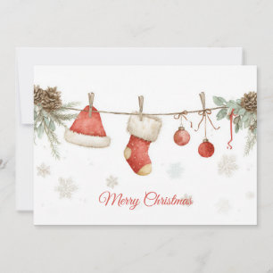 Custom festive Christmas Greeting Card