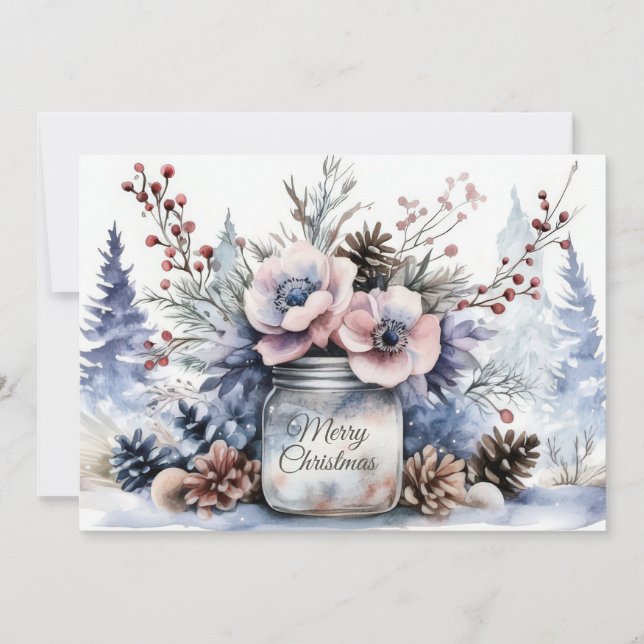 Custom festive Christmas Greeting Card (Front)