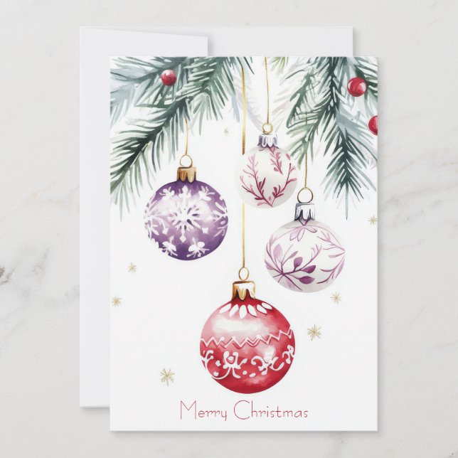 Custom festive Christmas Greeting Card (Front)