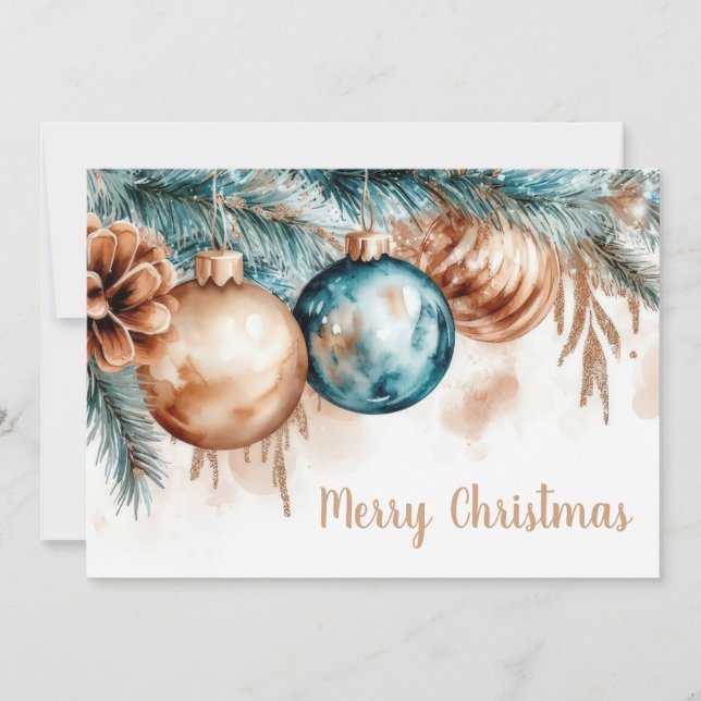Custom festive Christmas Greeting Card (Front)