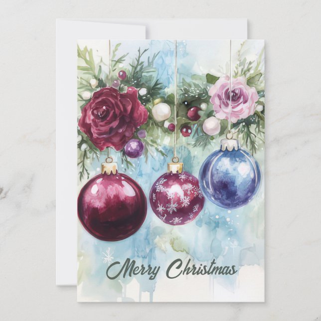 Custom festive Christmas Greeting Card (Front)