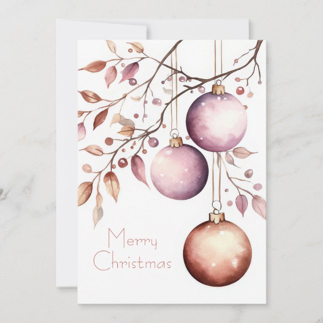 Custom festive Christmas Greeting Card (Front)