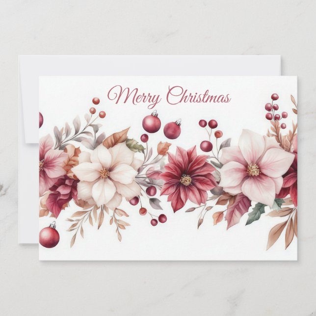 Custom festive Christmas Greeting Card (Front)
