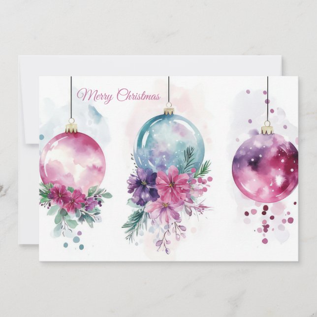 Custom festive Christmas Greeting Card (Front)