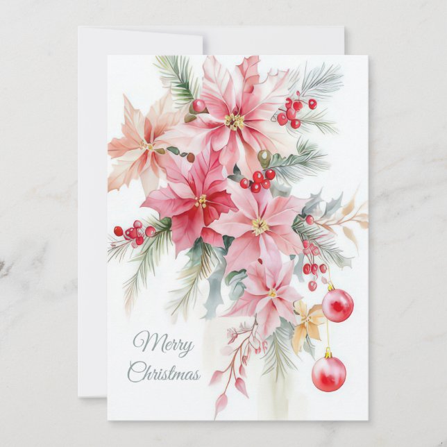 Custom festive Christmas Greeting Card (Front)