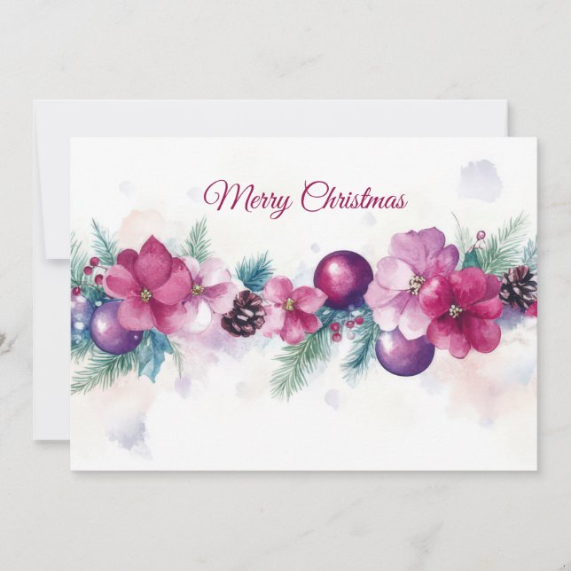 Custom festive Christmas Greeting Card (Front)