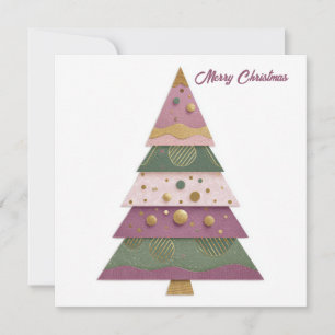 Custom festive Christmas Tree Greeting Card