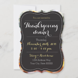 Custom Festive Thanksgiving Invite