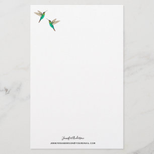 Custom Fiery-throated Hummingbirds Stationery