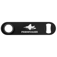 Custom fighter jet logo Pro Speed bottle opener