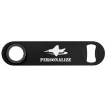 Custom fighter jet logo Pro Speed bottle opener