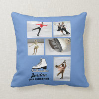 Custom Figure Skating 5 Photo Collage Skater Name