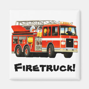 Custom Fire Truck Magnet