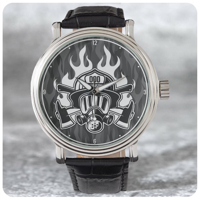 Custom Firefighter Rescue Fire Department Station Watch (Creator Uploaded)