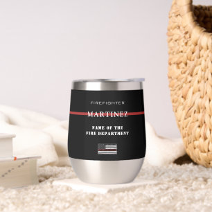 Custom Firefighter Thin Red Line Fire Department