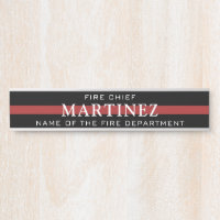 Custom Firefighter Thin Red Line Fire Department