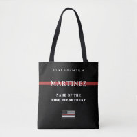 Custom Firefighter Thin Red Line Fire Department